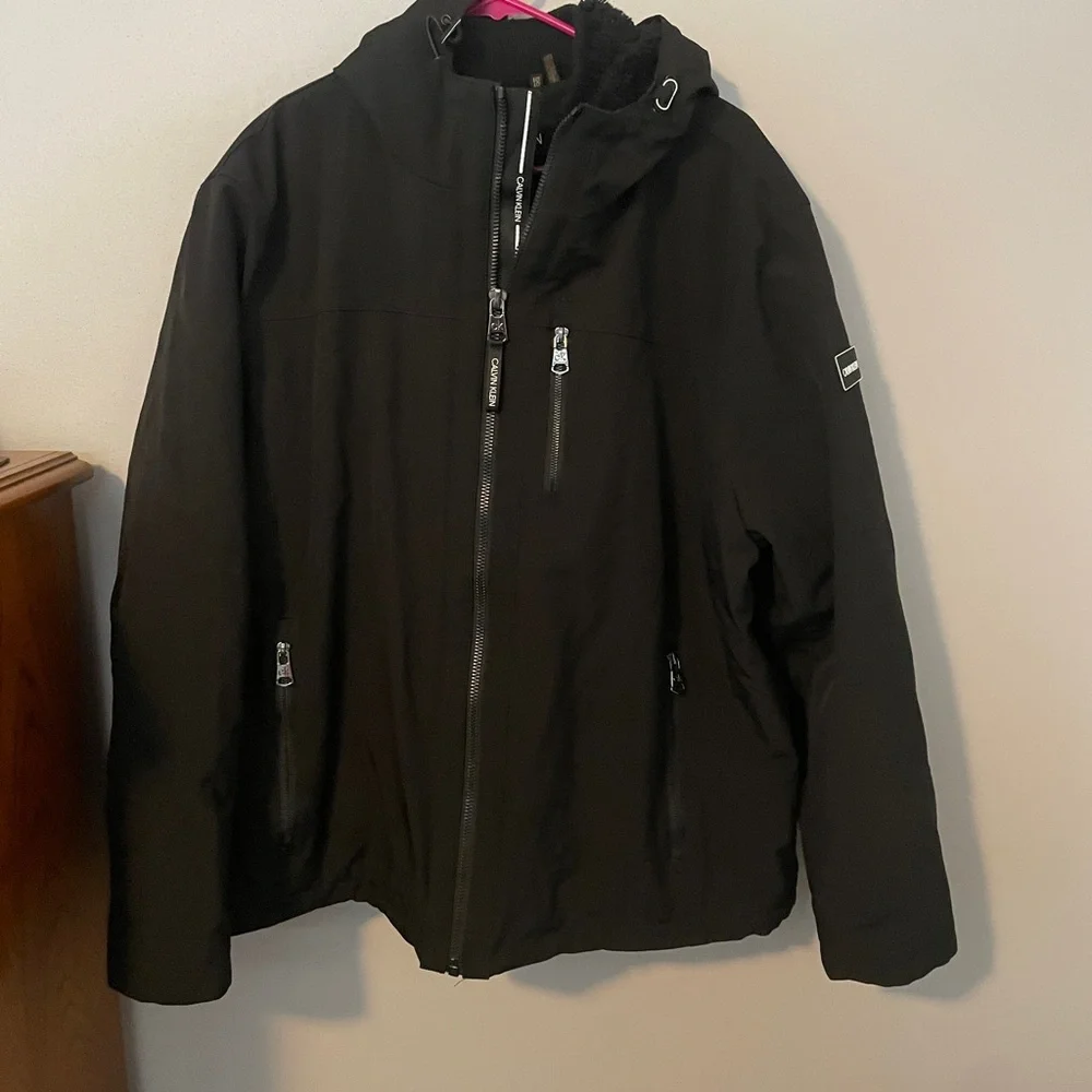 Calvin Klein Men's Black Performance Winter Jacket - Picture 1 of 8